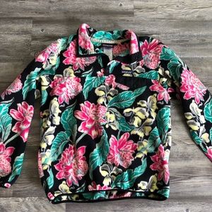 Floral Patagonia Synchilla Pull-Over